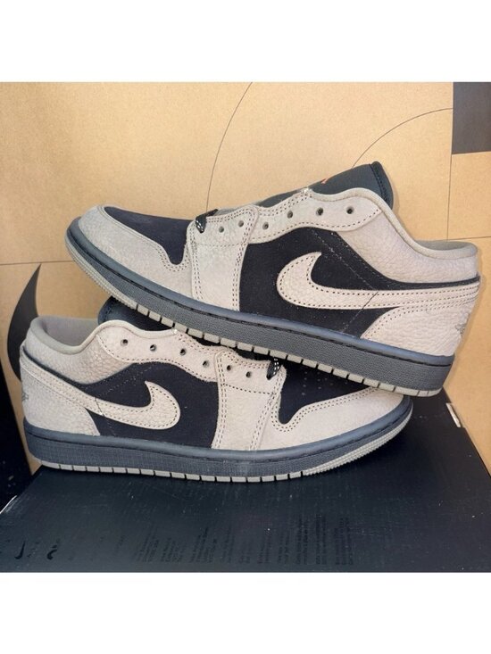NEW Nike Air Jordan 1 Low SE Black Olive Gray Mango IB7109-005 Men Size 9 main image 6